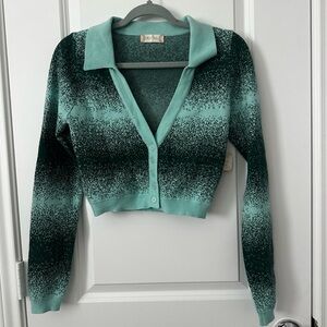 Altar'd State Ombré V-Neck Cardigan